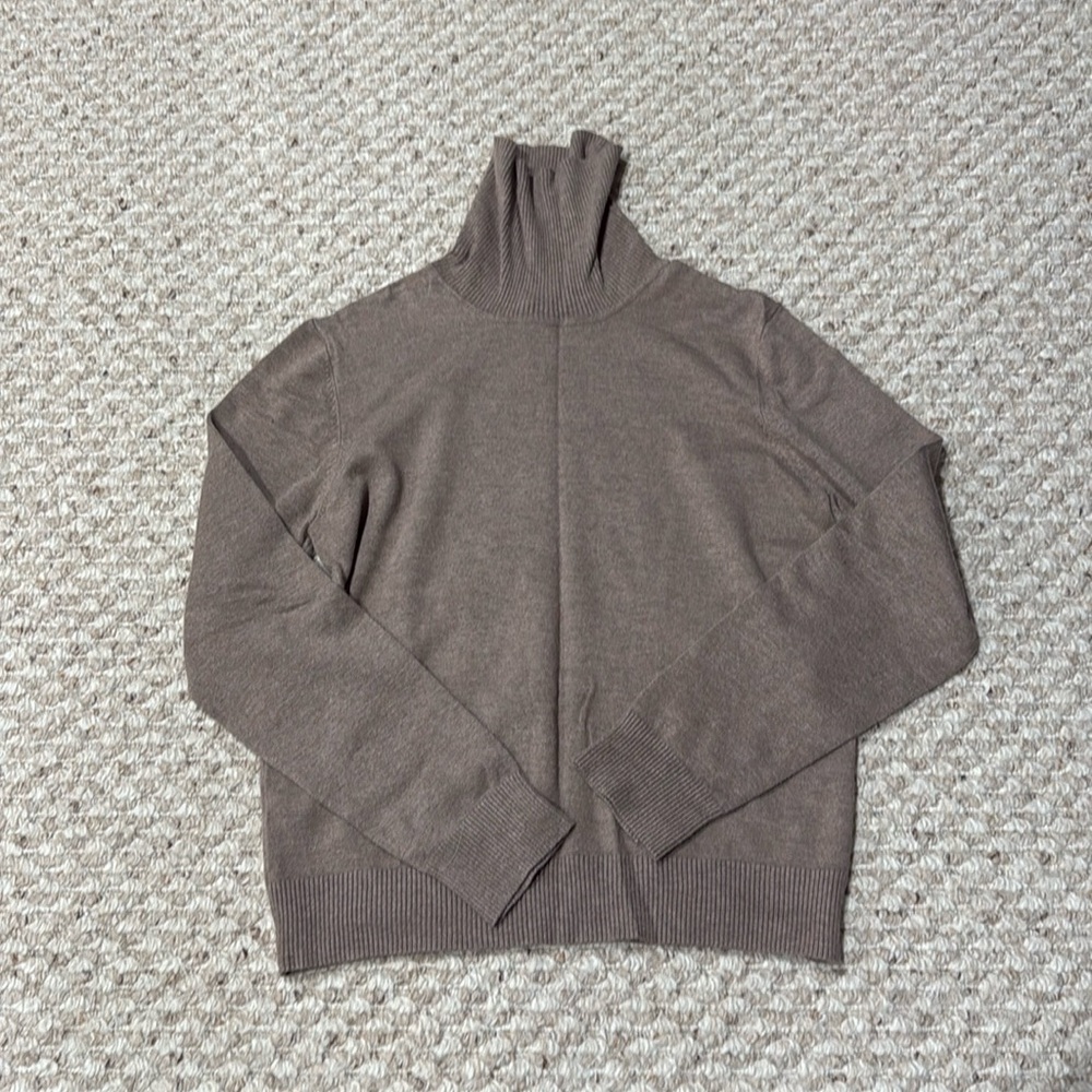 Grace Brown / Taupe Turtleneck Sweater